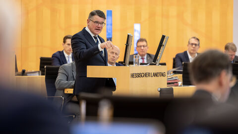 Ministerpräsident Rhein im Landtag